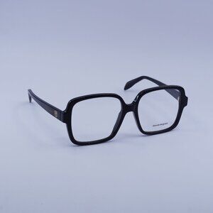 Alexander McQueen AM0286O 001 Eyeglasses Black 55mm Square Frame